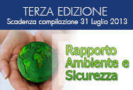 Terza edizione Rapporto Ambiente e Sicurezza di Unindustria (dati anno 2012)
