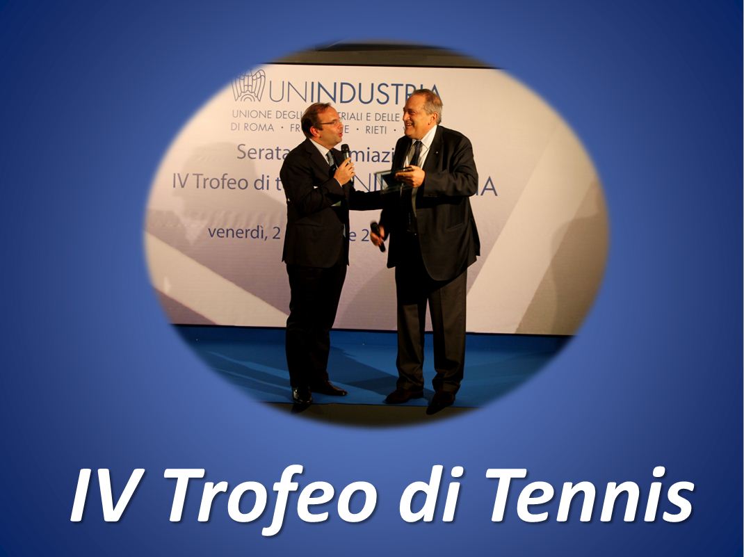 IV Trofeo di Tennis Unindustria: premiazione del 2 Dicembre 2011