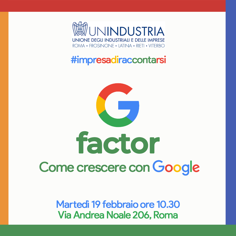 G-Factor: come crescere con Google - Impresa di Raccontarsi